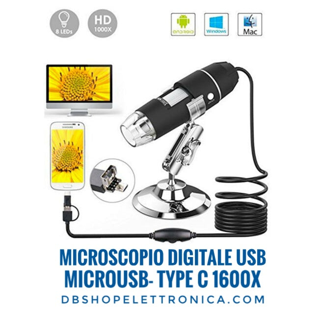 Microscopio digitale con app per smartphone – Db-Shop Elettronica