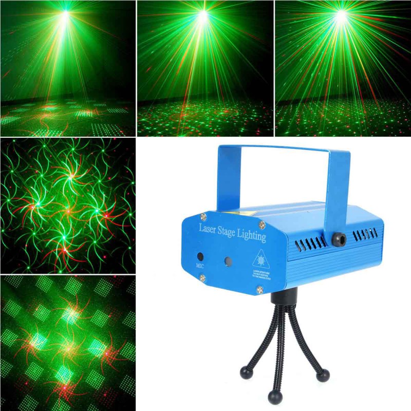 Acquista Lampada per proiettore natalizia ricaricabile con mini luci da  palco laser da discoteca per luci a fascio KTV per feste in casa