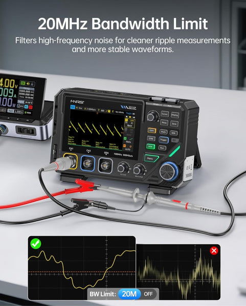 FNIRSI 2D15P Multifunzione oscilloscopio/generatore di segnale/multimetro smart