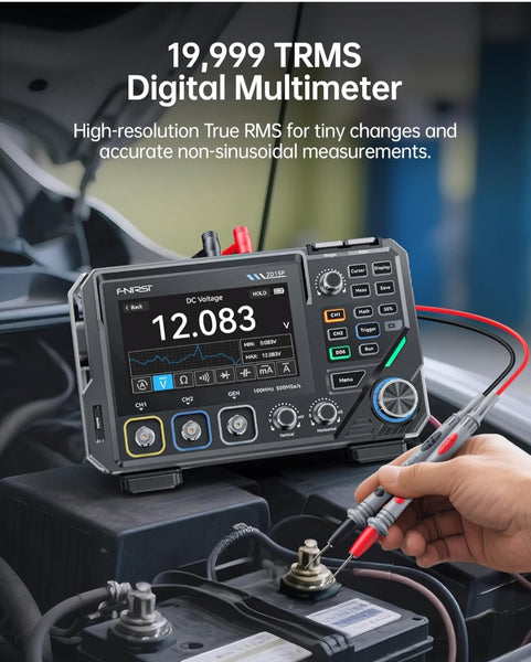 FNIRSI 2D15P Multifunzione oscilloscopio/generatore di segnale/multimetro smart