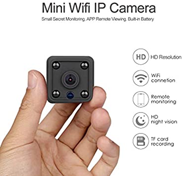 Mini telecamera hd wifi 1080px con slot per micro sd e visione notturna invisibile e batteria ricaricabile