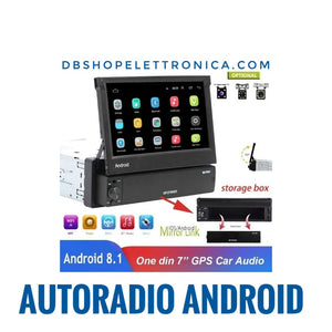 AUTORADIO STEREO FM 1 DIN ANDROID GPS BLUETOOTH USB