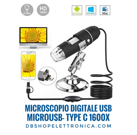 Microscopio digitale con app per smartphone