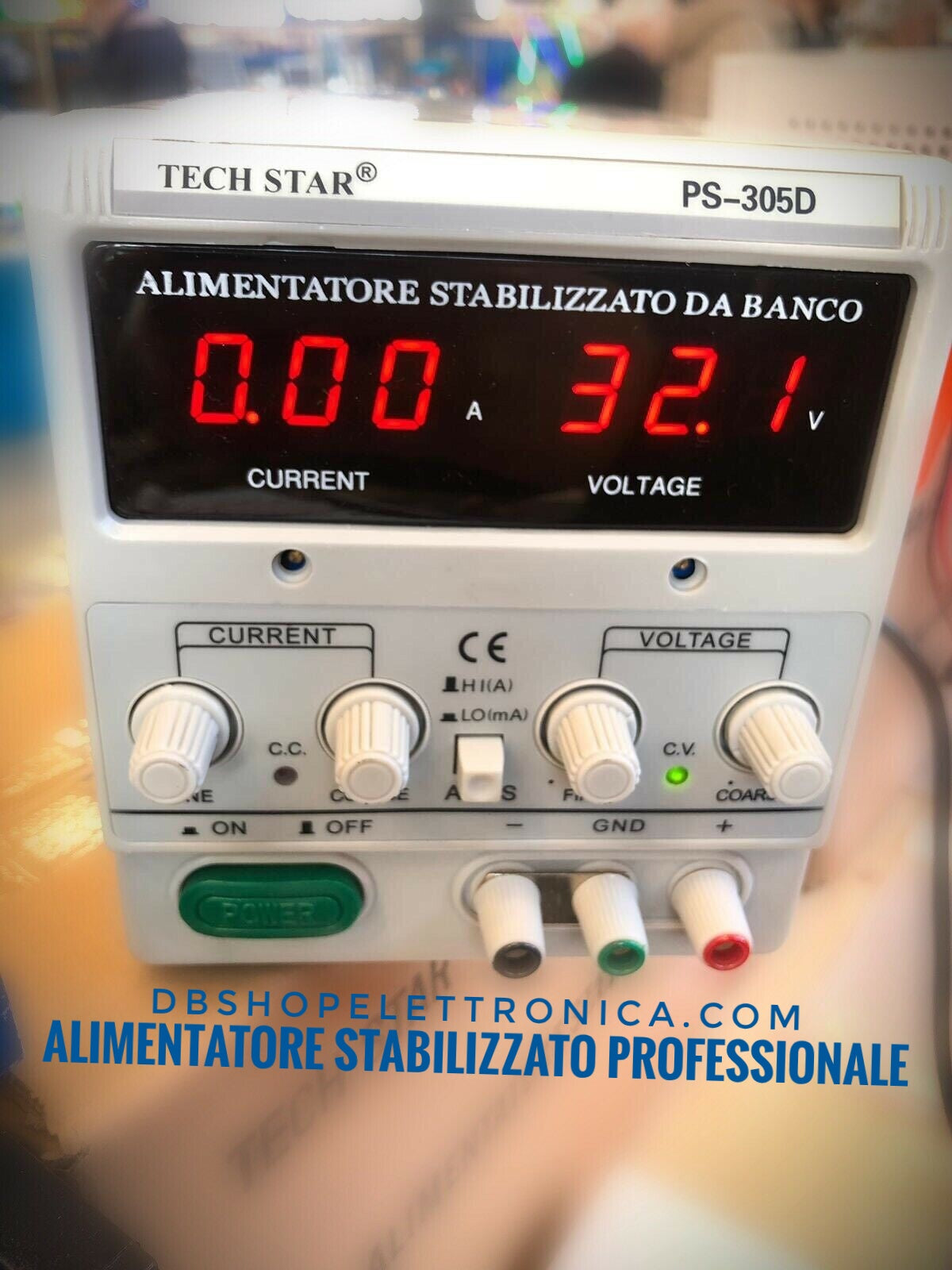 Alimentatore stabilizzato da banco professionale