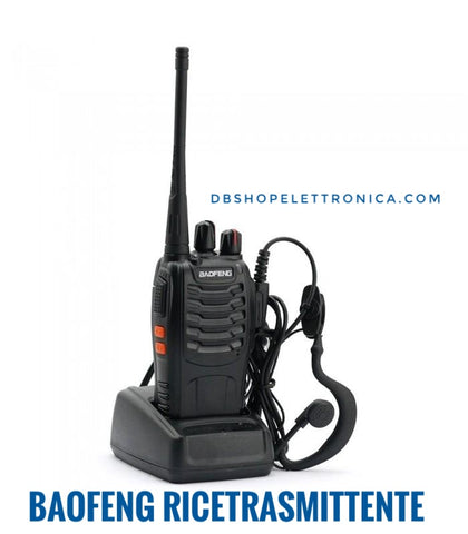 BAOFENG BF-888S UHF WALKIE TALKIES 400-470MHz RICETRASMITTENTE UPS