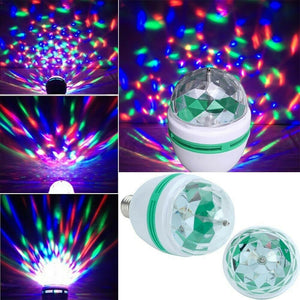 LAMPADA LAMPADINA RGB LED ROTANTE EFFETTO LUCI MULTICOLOR E27 DISCOTEC –  Db-Shop Elettronica